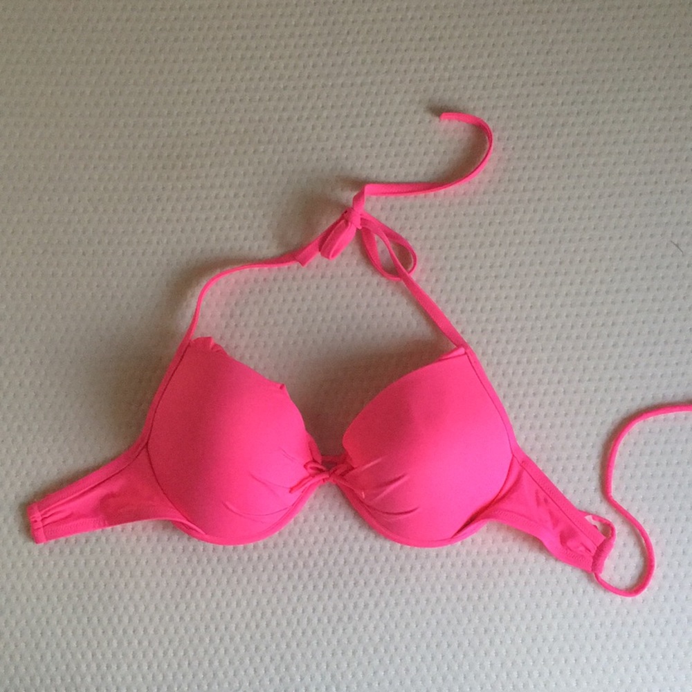 Victoria’s Secret pink bikini top, size 34DD